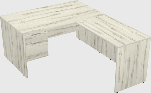 L-shaped office desk