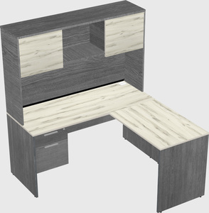 L-shaped office desk