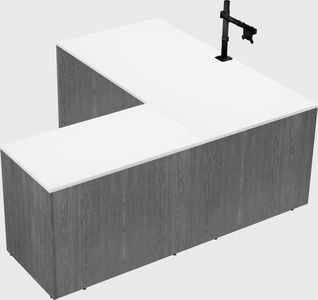 L-shaped office desk