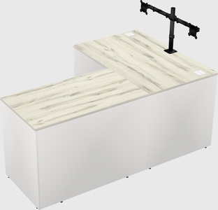 L-shaped office desk