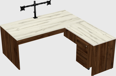 L-shaped office desk