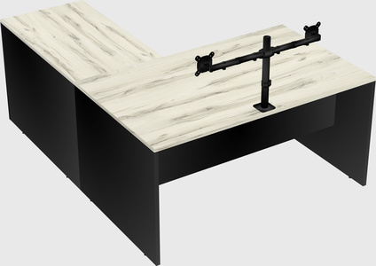 L-shaped office desk