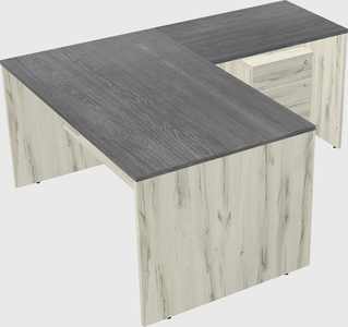 L-shaped office desk