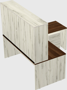 L-shaped office desk