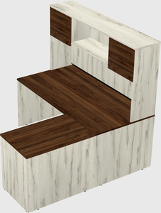 L-shaped office desk