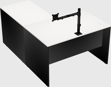 L-shaped office desk