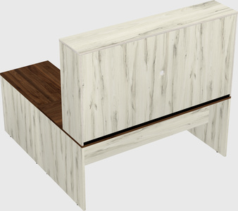 L-shaped office desk