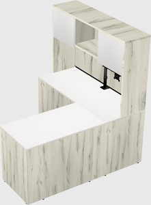 L-shaped office desk