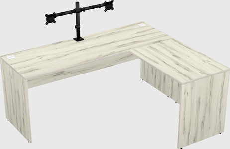L-shaped office desk