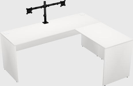 L-shaped office desk