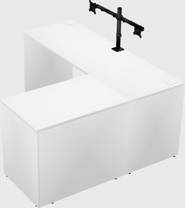 L-shaped office desk