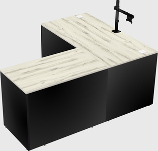 L-shaped office desk