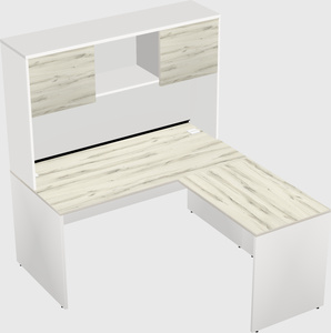 L-shaped office desk