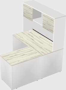L-shaped office desk