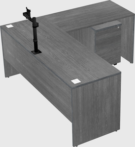 L-shaped office desk