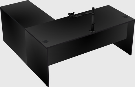 L-shaped office desk