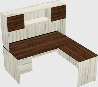 L-shaped office desk