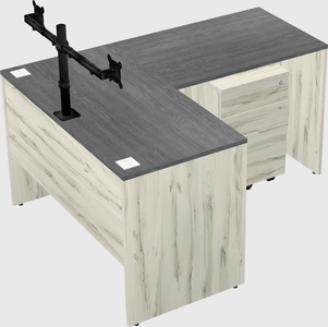 L-shaped office desk