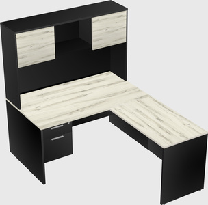 L-shaped office desk