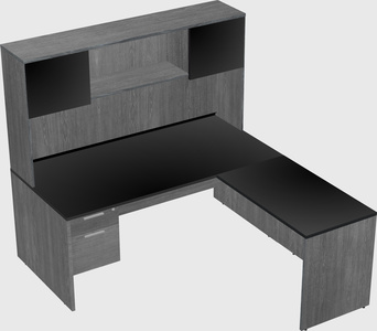 L-shaped office desk