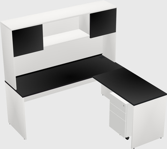L-shaped office desk