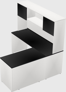 L-shaped office desk