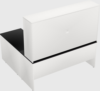L-shaped office desk