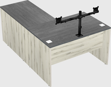 L-shaped office desk