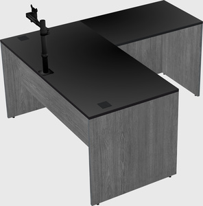 L-shaped office desk