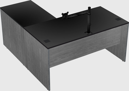L-shaped office desk