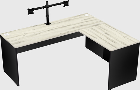 L-shaped office desk