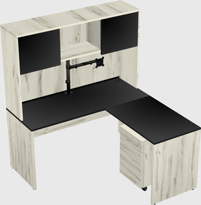L-shaped office desk