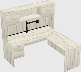L-shaped office desk
