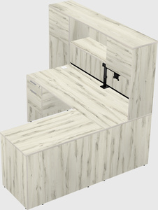 L-shaped office desk