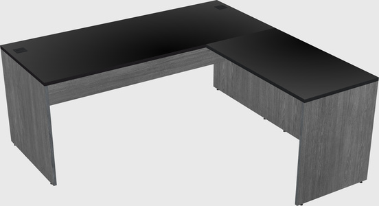 L-shaped office desk