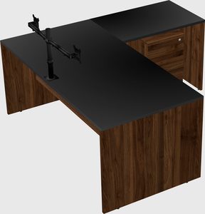 L-shaped office desk