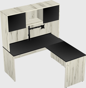 L-shaped office desk