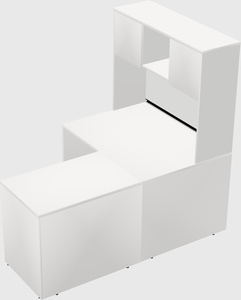 L-shaped office desk