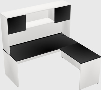 L-shaped office desk