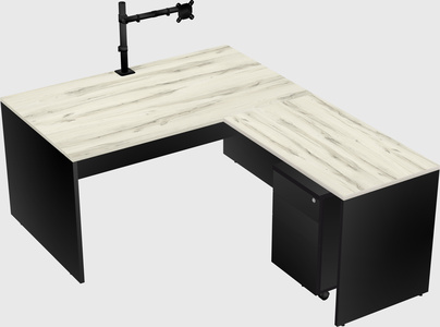 L-shaped office desk