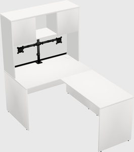 L-shaped office desk
