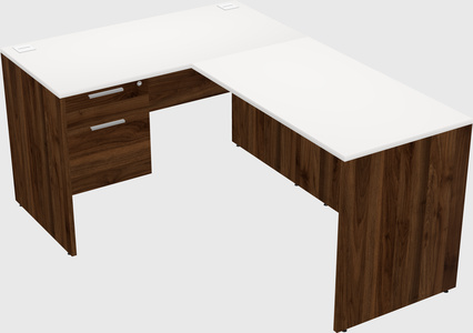 L-shaped office desk