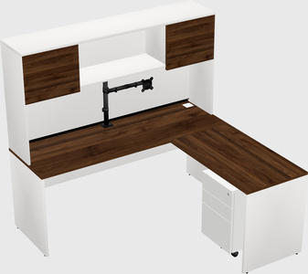 L-shaped office desk