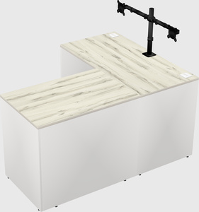 L-shaped office desk