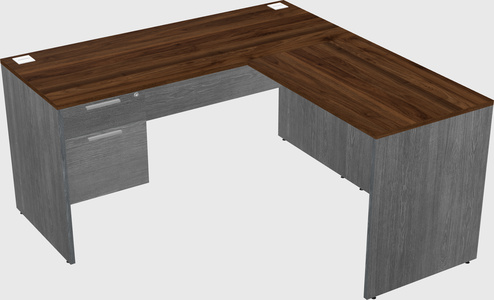 L-shaped office desk