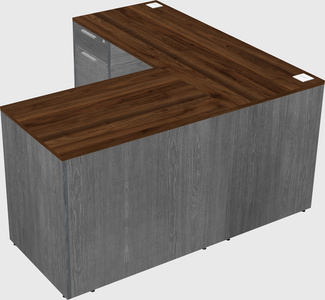 L-shaped office desk