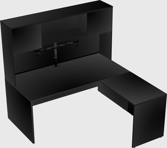 L-shaped office desk