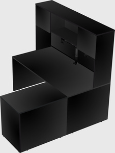 L-shaped office desk