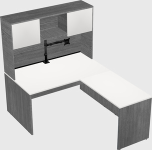 L-shaped office desk