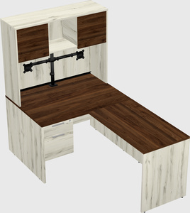 L-shaped office desk